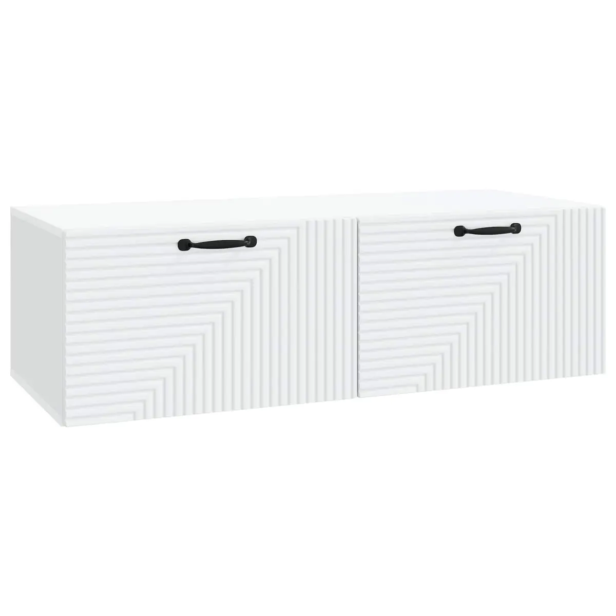 White Wall-Mounted TV Cabinet
