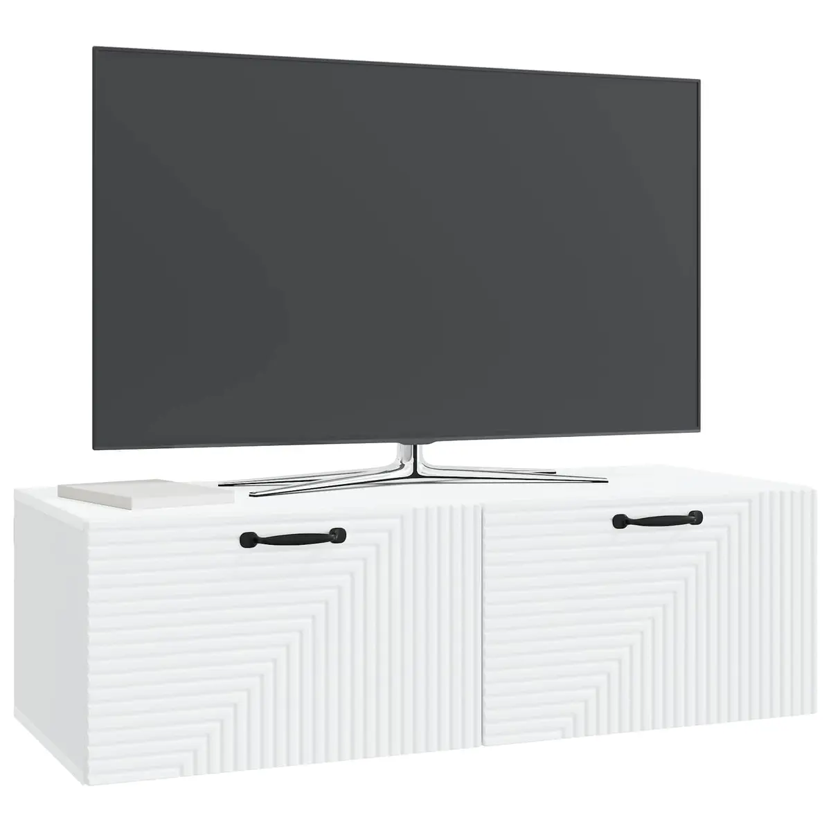 White Wall-Mounted TV Cabinet