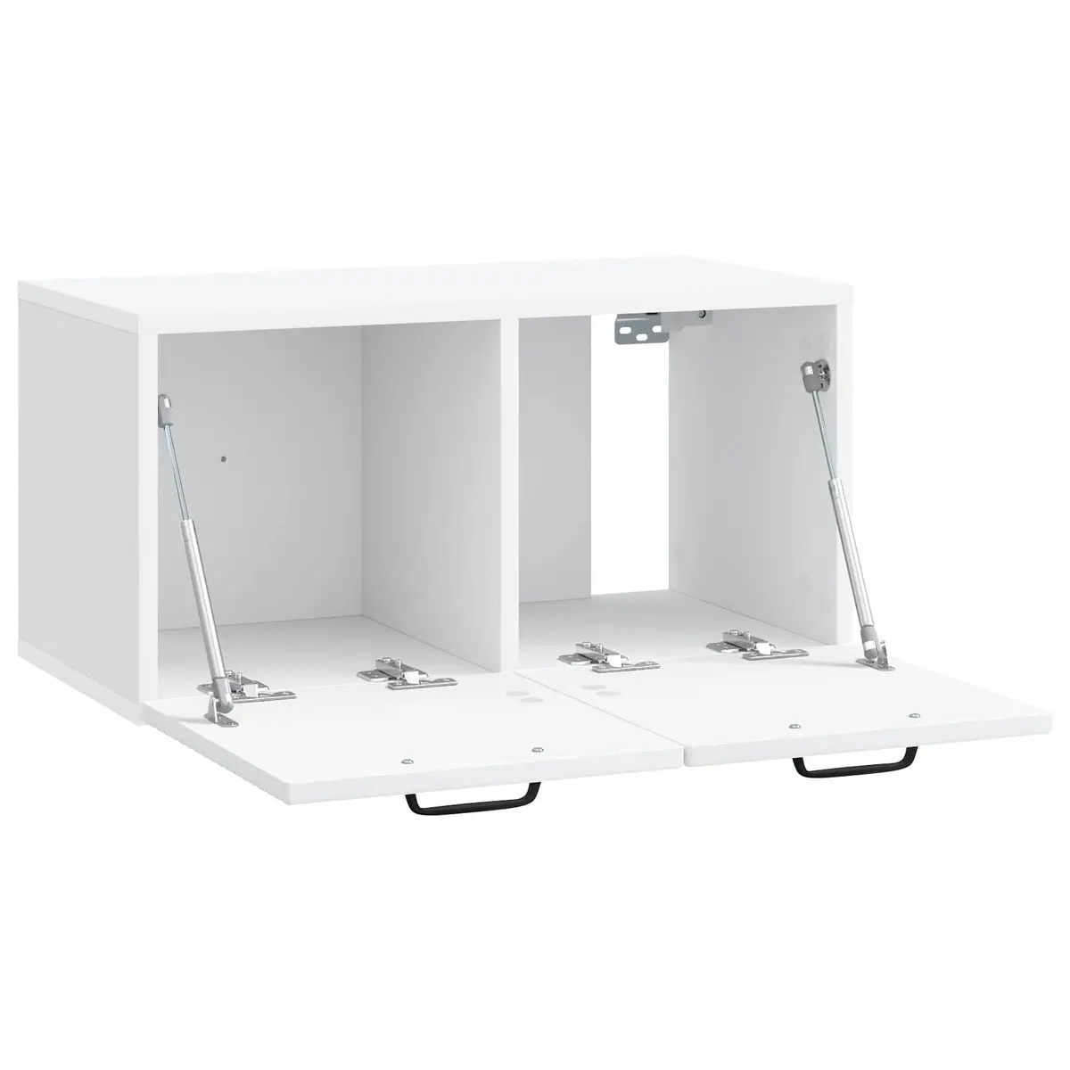 Wall-Mounted TV Cabinet Storage Unit 59.5x31x30cm White Modern