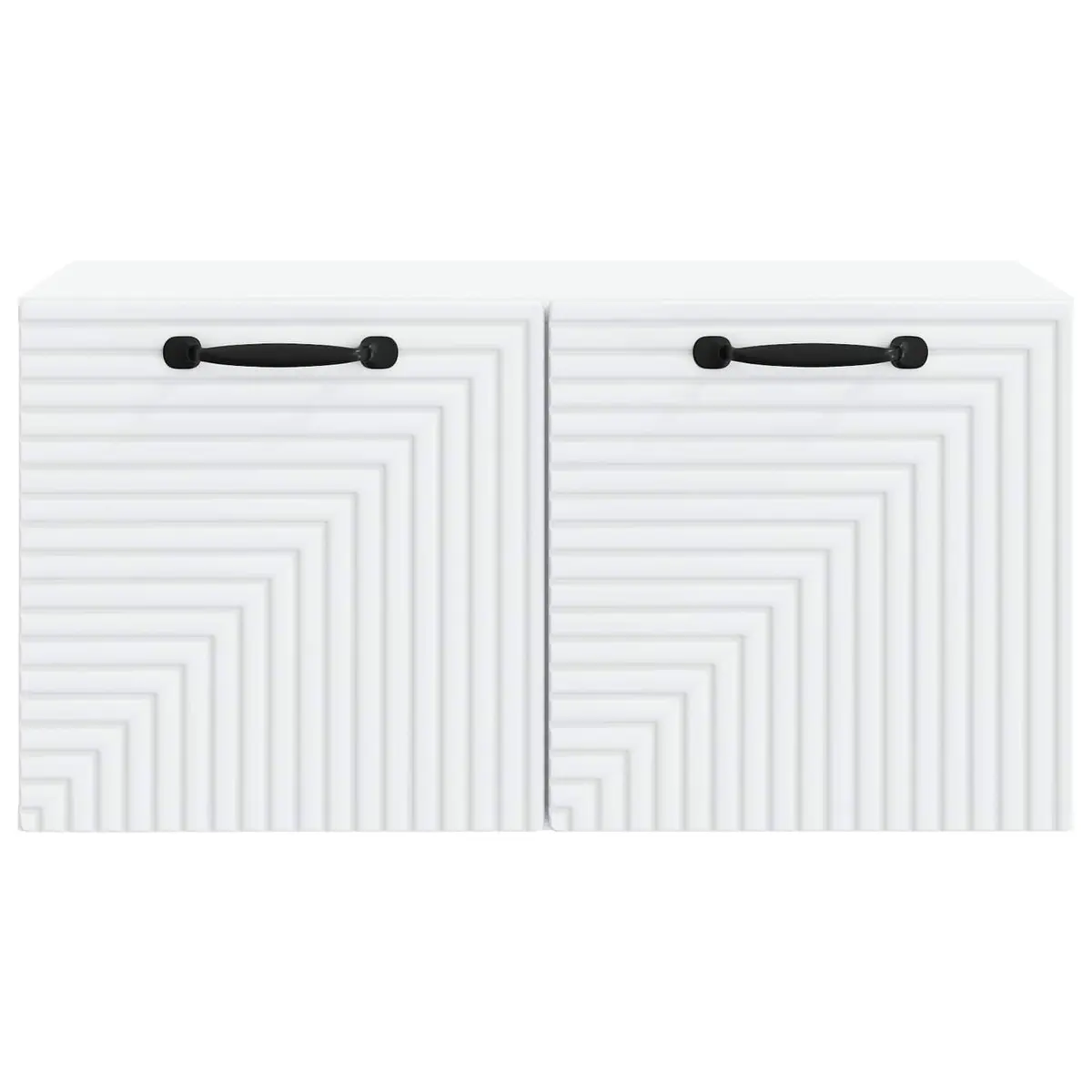 Wall-Mounted TV Cabinet Storage Unit 59.5x31x30cm White Modern