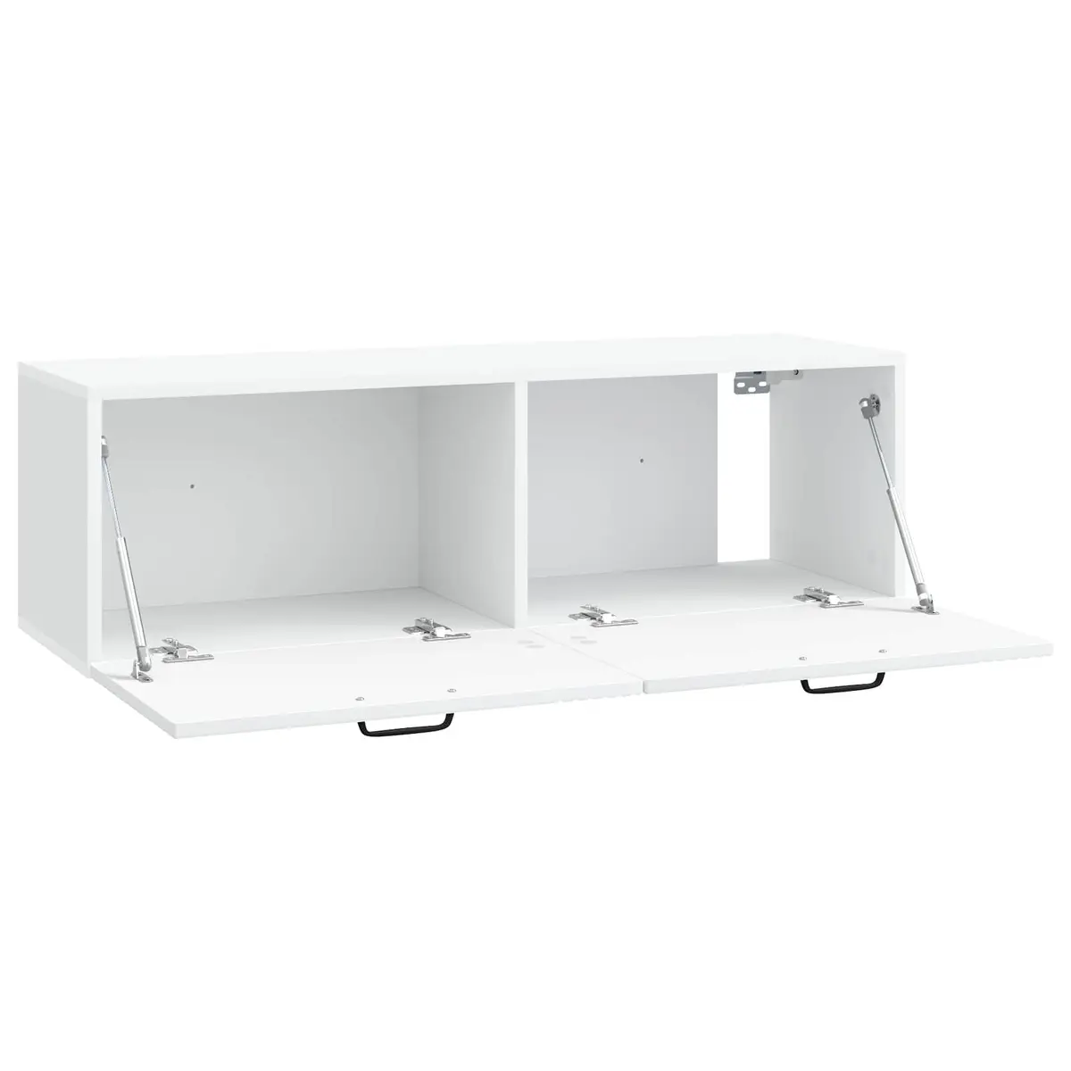 Wall-Mounted TV Cabinet Modern Storage Unit 98 x 31 x 30 cm White