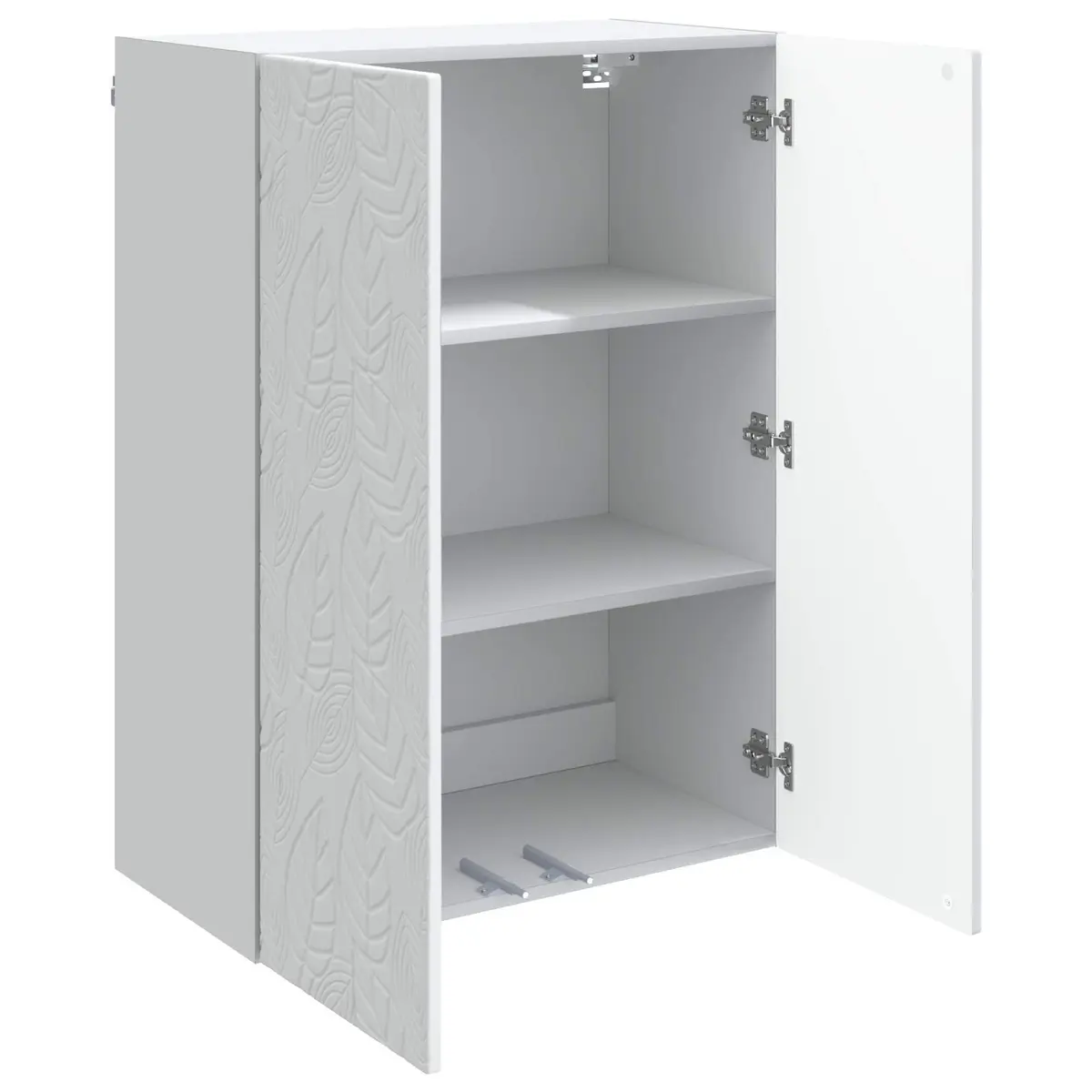 Wall-Mounted Storage Cabinet White Modern Home Office Garage Organization 66x34.5x90cm