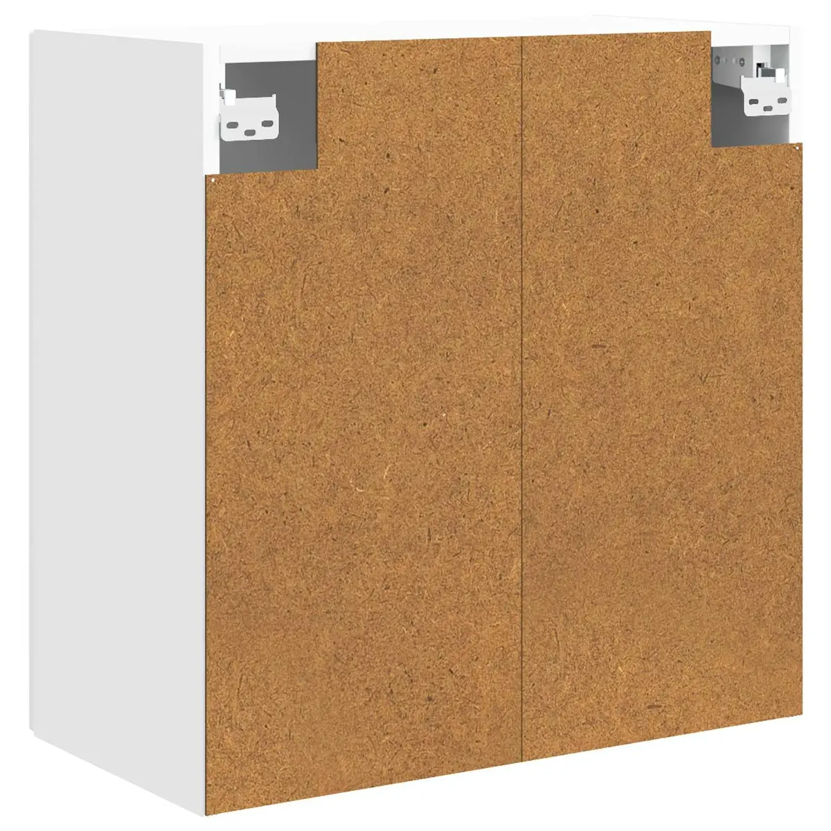 Wall-Mounted Storage Cabinet Organizer 59x31x60cm White Engineered Wood