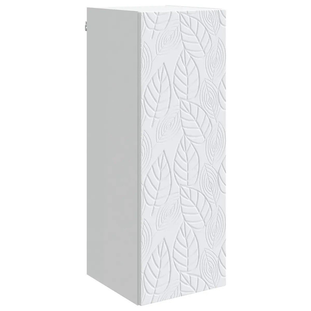 Wall-Mounted Storage Cabinet White 33 x 34.5 x 90 cm Engineered Wood Shelves