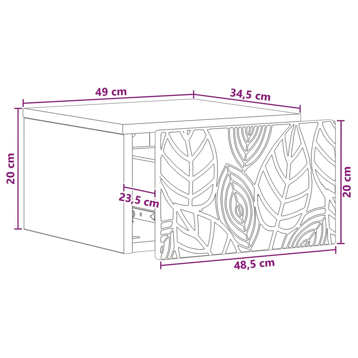 Wall-Mounted Cabinet for Bedroom Essentials