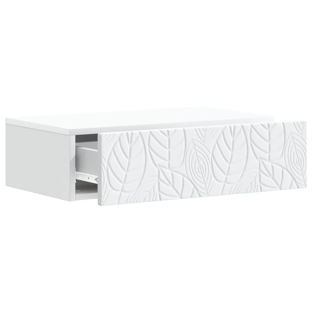 Wall-Mounted Side Table Storage Cabinet Living Room Bedroom Hallway White