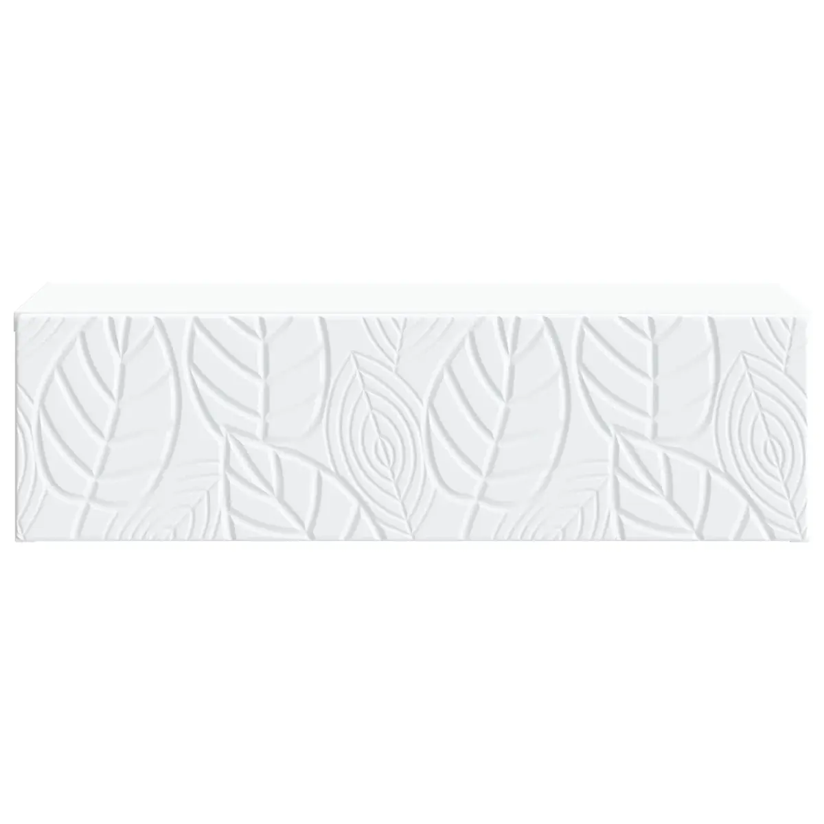Wall-Mounted Side Table White Storage Drawers Modern Living Room Furniture