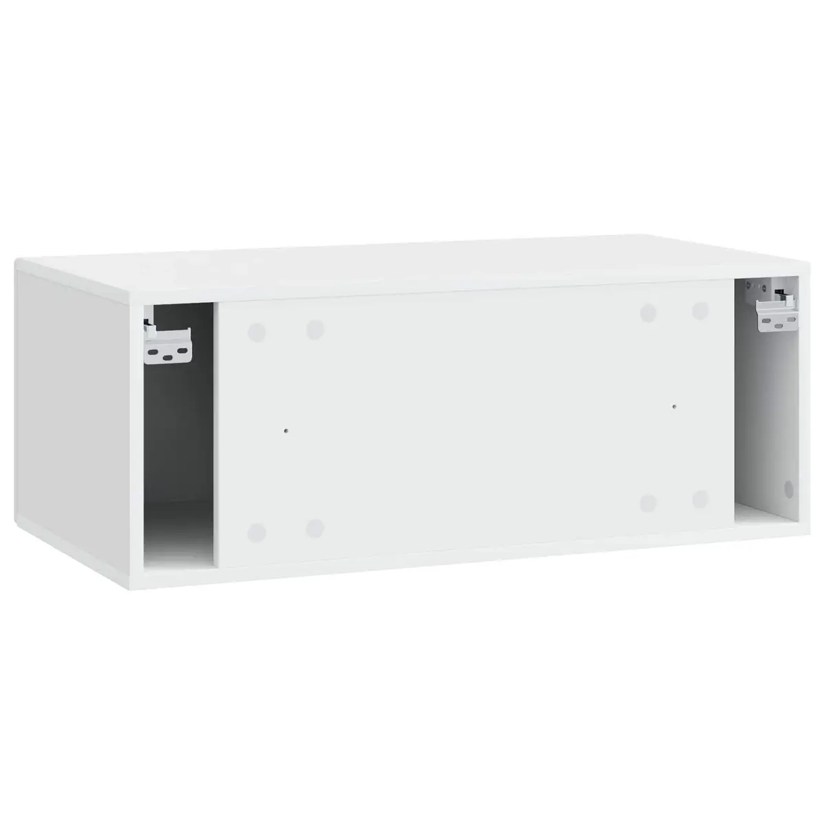 Wall-Mounted TV Cabinet Storage Unit 98x41x30cm White