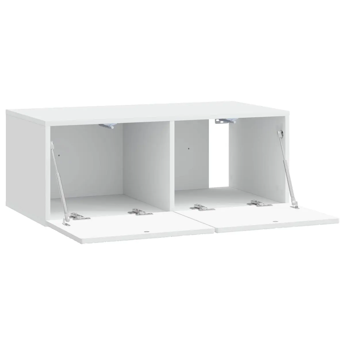 Wall-Mounted TV Cabinet Storage Unit 98 x 31 cm White Living Room