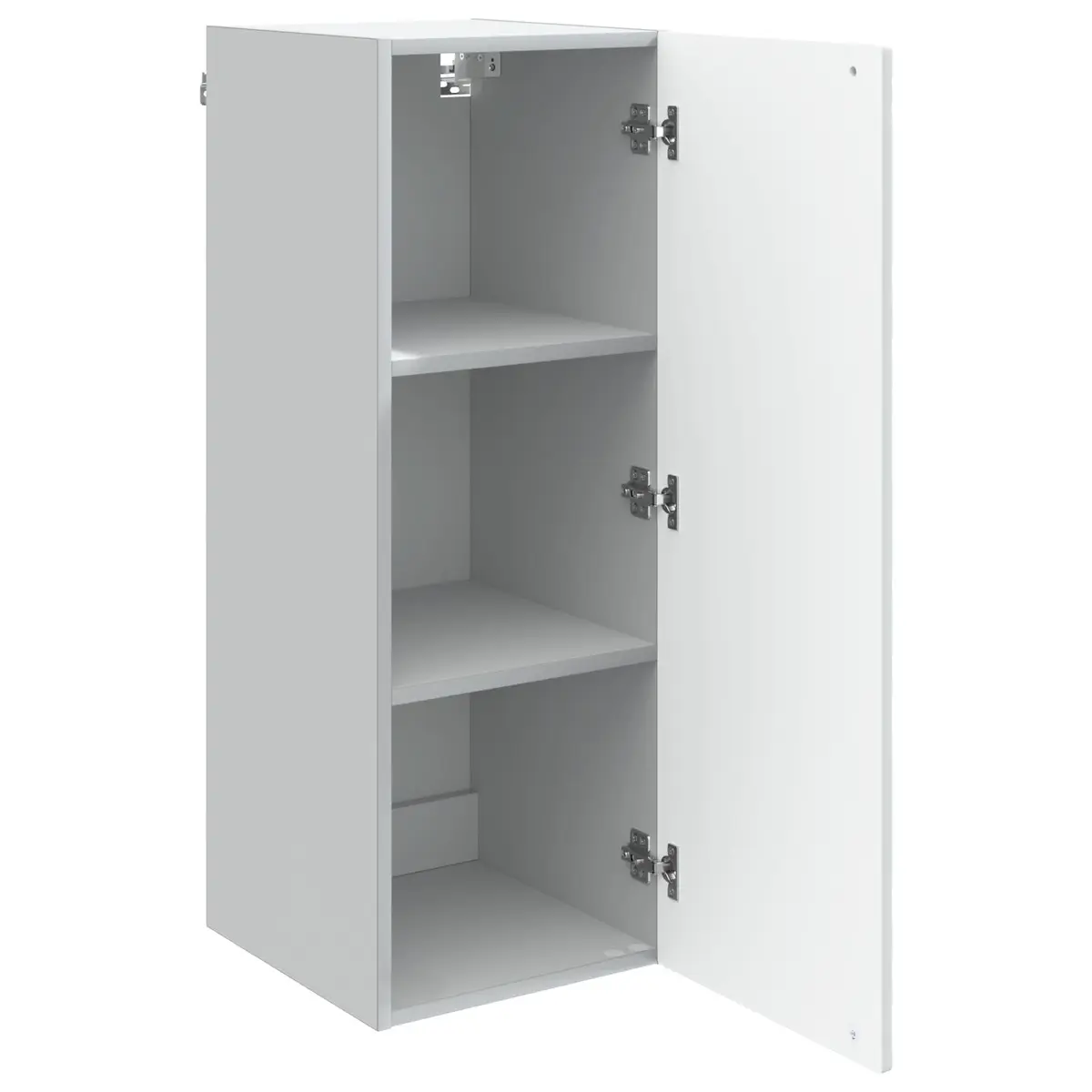 Wall-Mounted Storage Cabinet White Engineered Wood 90cm