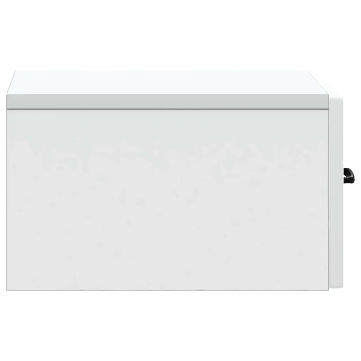 White Wall-Mounted Bedside Cabinet for Home Use