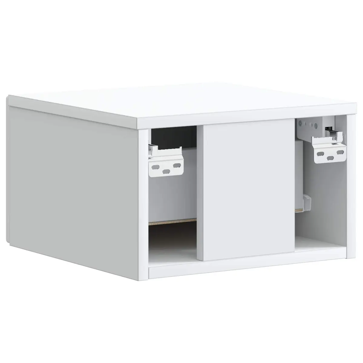 White Wall-Mounted Bedside Cabinet for Home Use