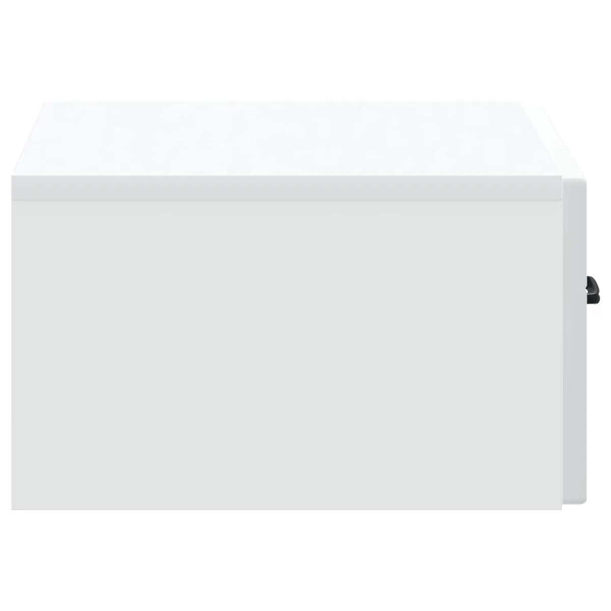 Wall-Mounted Bedside Table Compact Storage Shelf 49 x 34.5 x 20 cm White