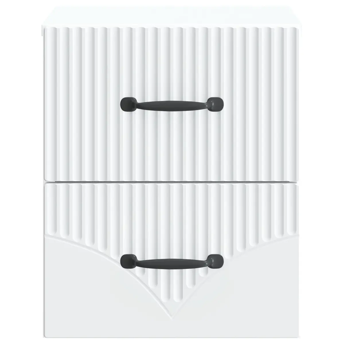 Wall-Mounted Bedside Cabinet Modern Storage Table White 34.5 x 33 x 40 cm
