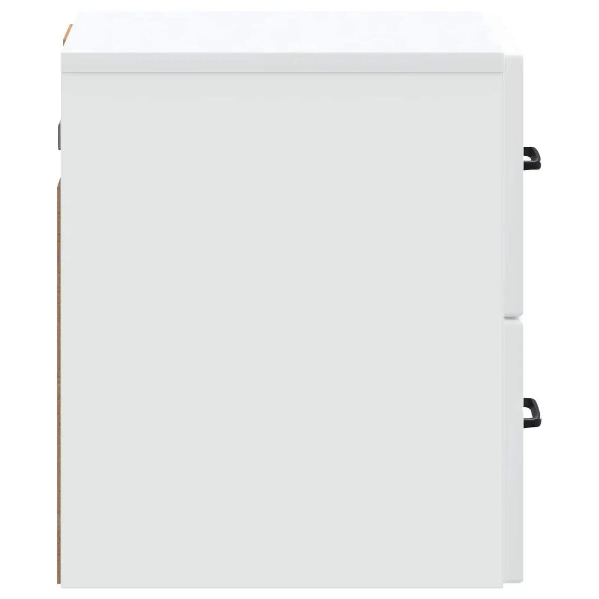 Wall-Mounted Bedside Cabinet Modern Storage Table White 34.5 x 33 x 40 cm