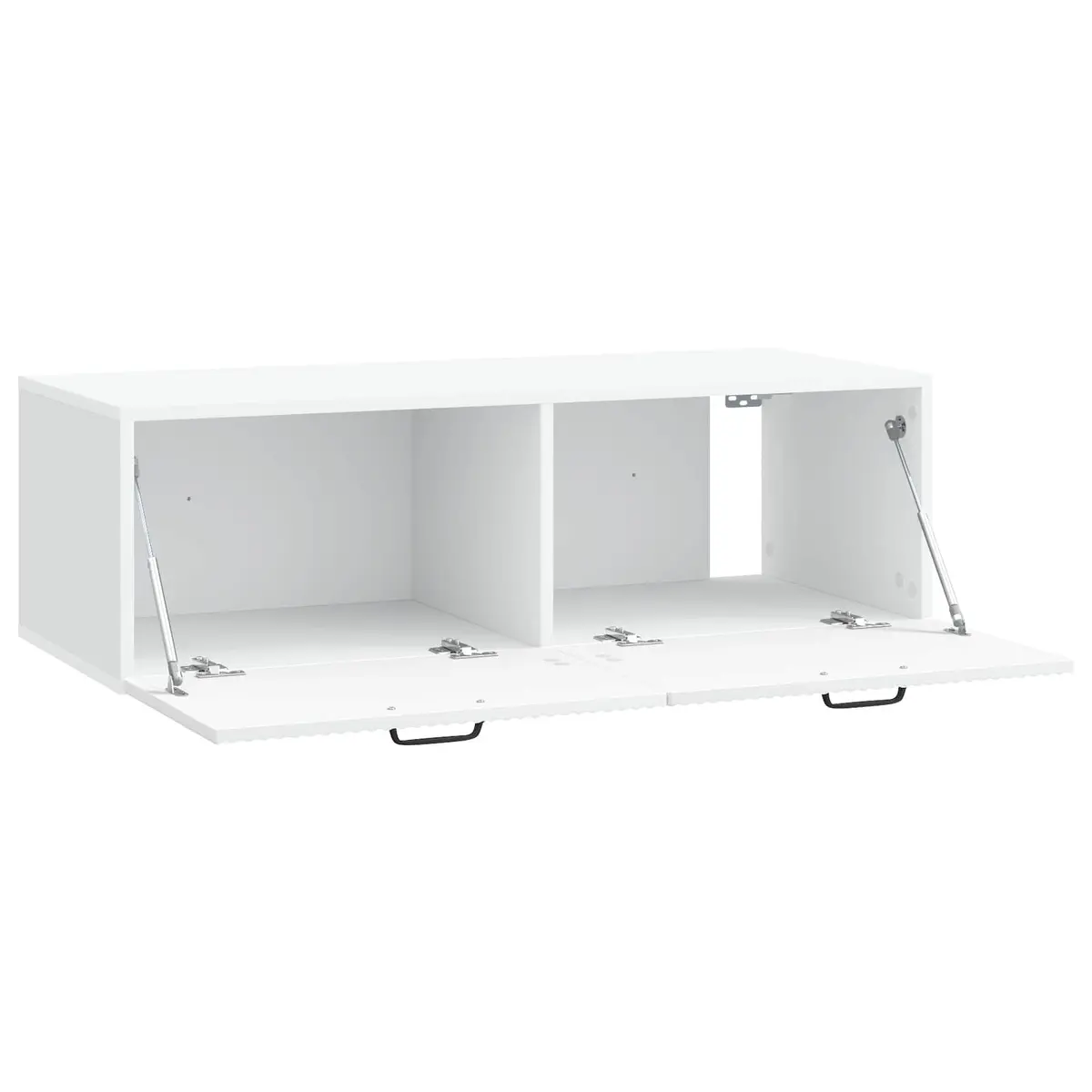 Wall-Mounted TV Cabinet White 98x41x30cm Living Room Media Storage Unit