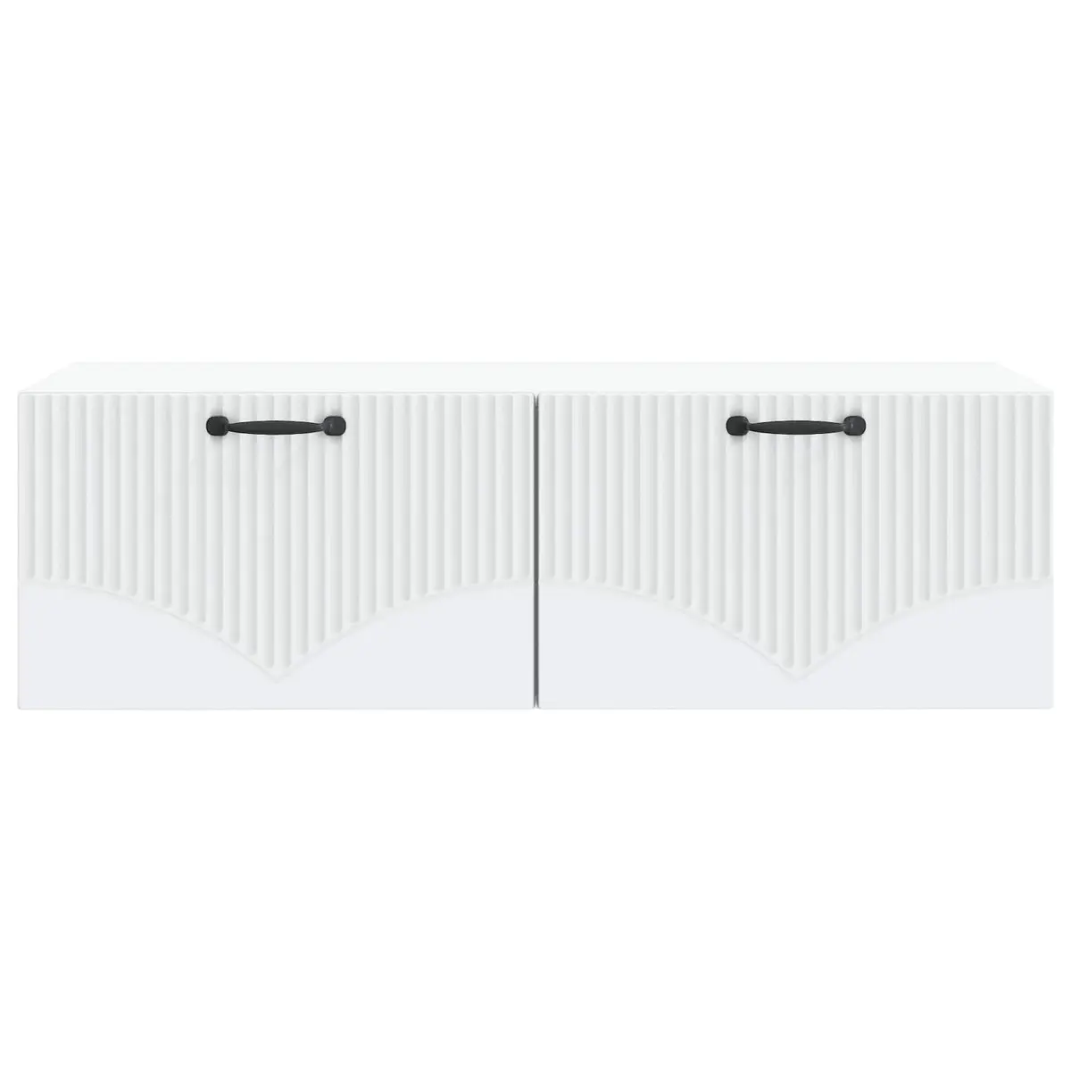Wall-Mounted TV Cabinet White 98x41x30cm Living Room Media Storage Unit