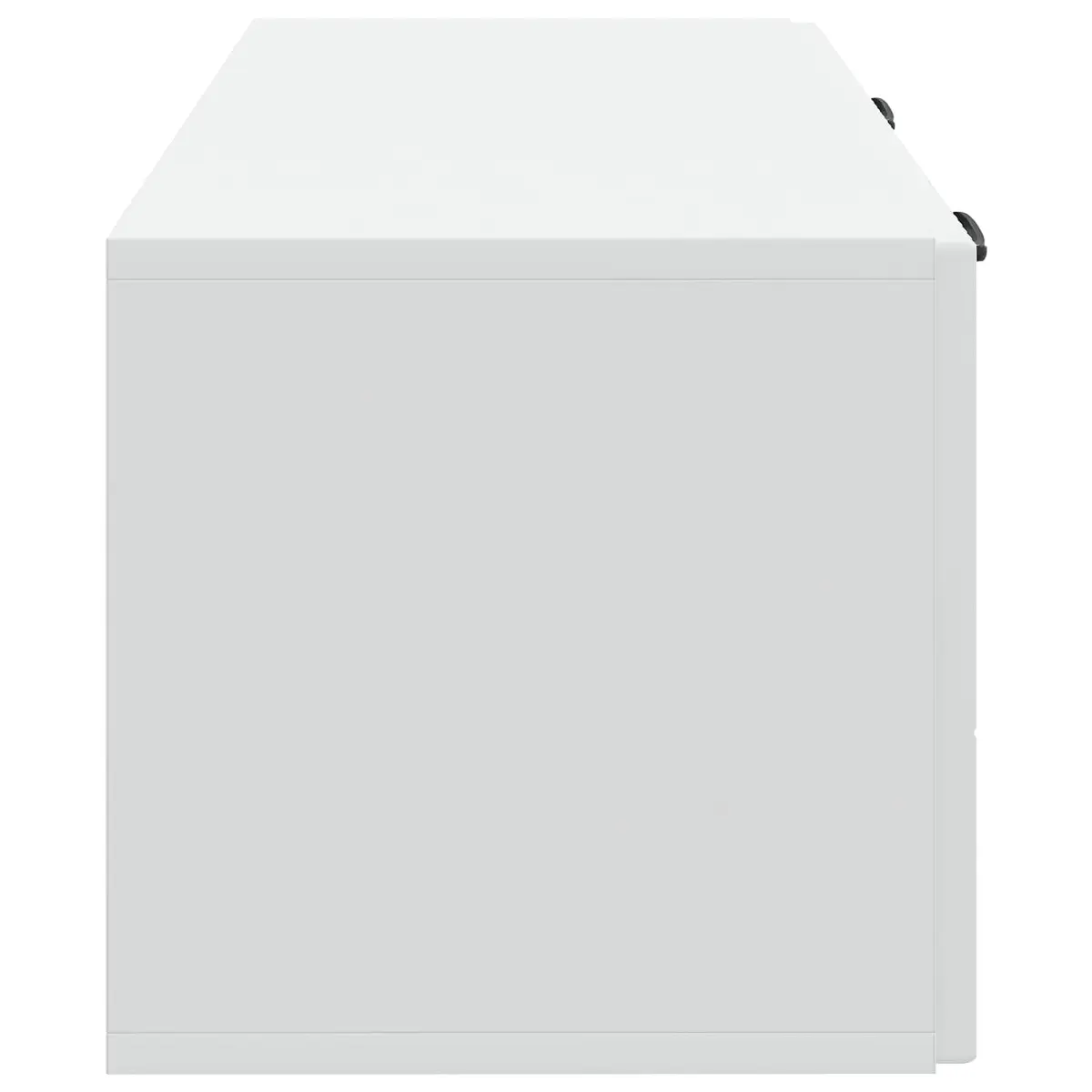 Wall-Mounted TV Cabinet White Modern Media Storage Unit Floating Entertainment