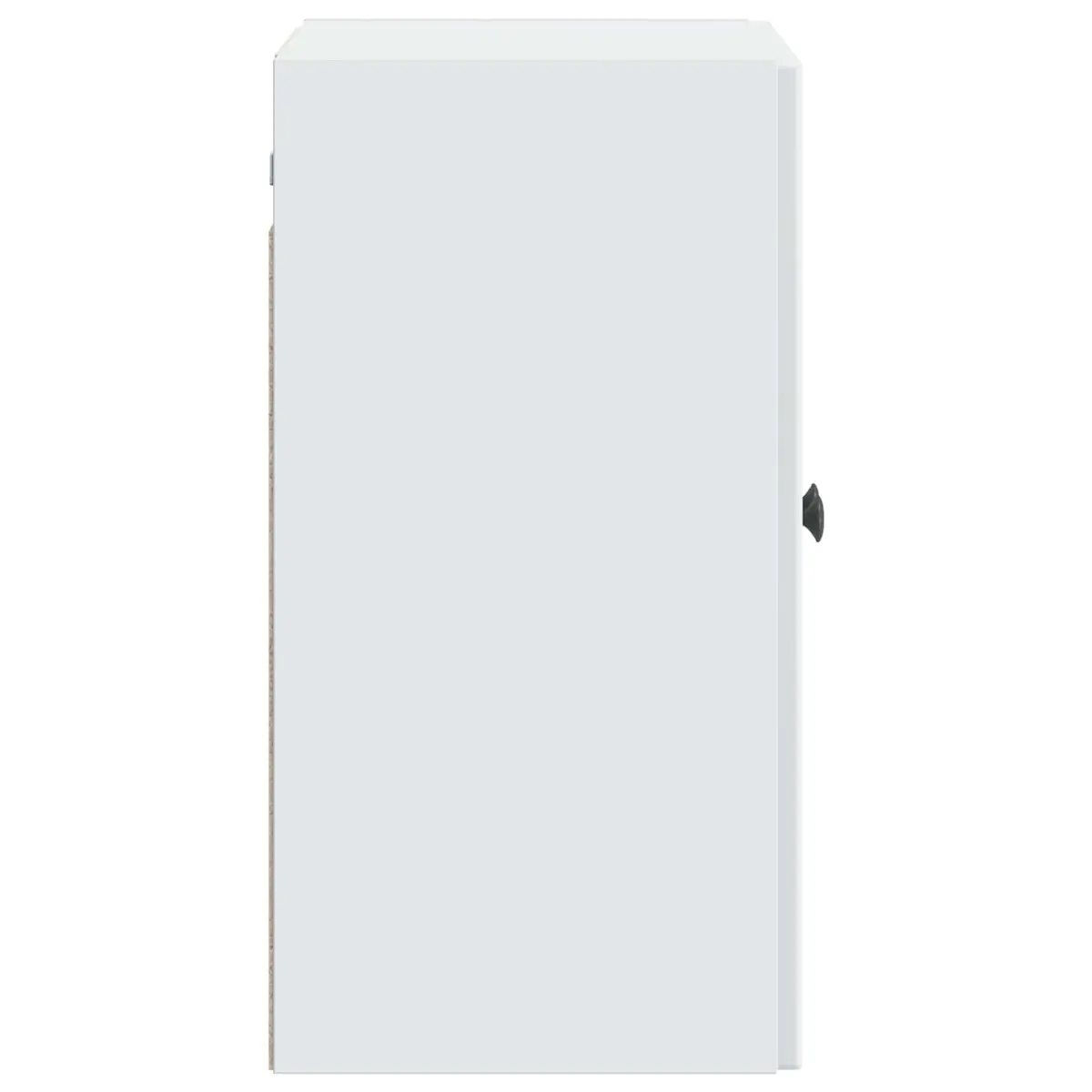 White Wall-Mounted Storage Cabinet 59x31x60cm Engineered Wood Shelves Door