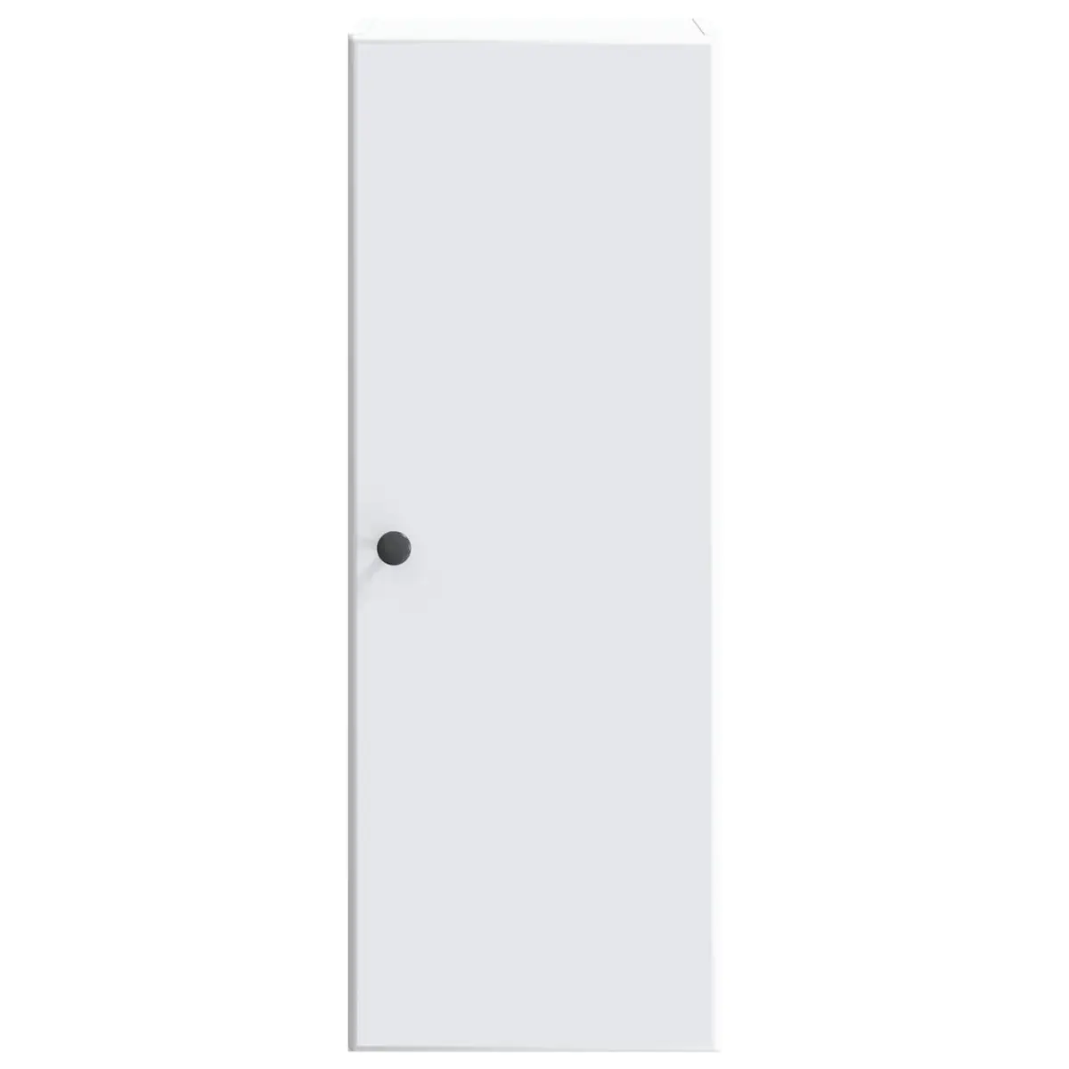 Wall-Mounted Storage Cabinet Space-Saving 33x34.5x90cm White Engineered Wood Shelves Swing Door