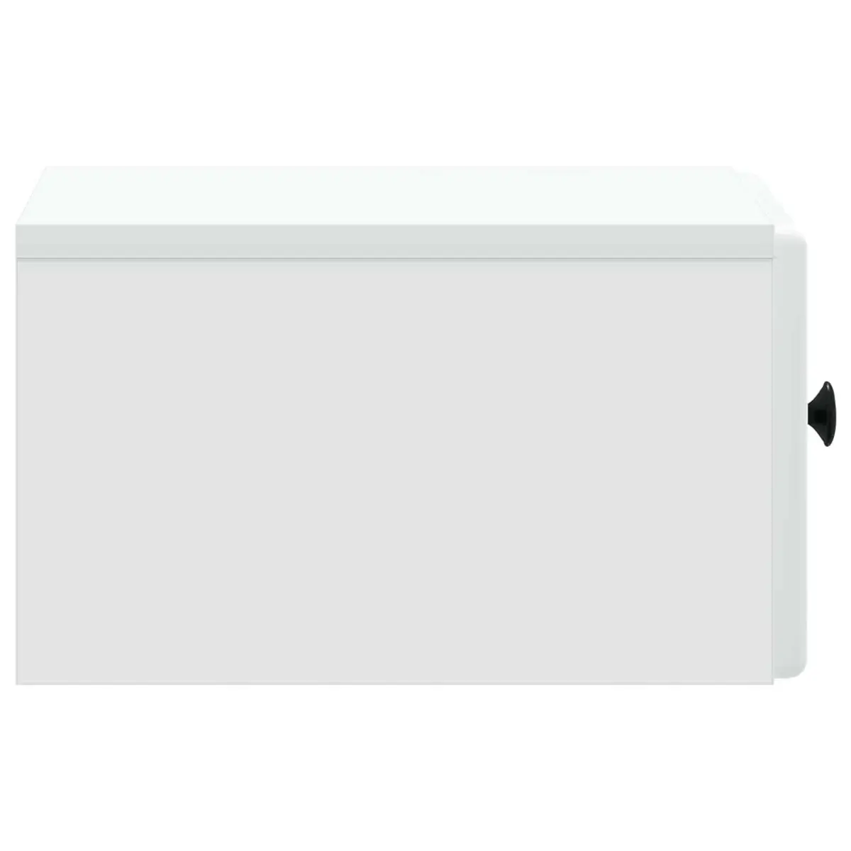 Wall-Mounted Bedside Cabinet Storage Drawer Compartment White 34.5 x 33 x 20 cm