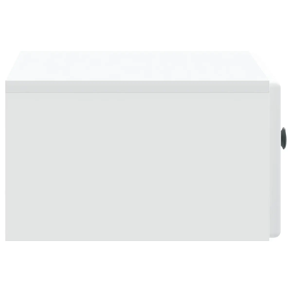 Wall-Mounted Bedside Cabinet Modern Storage Drawer Shelf White 49x34.5x20cm