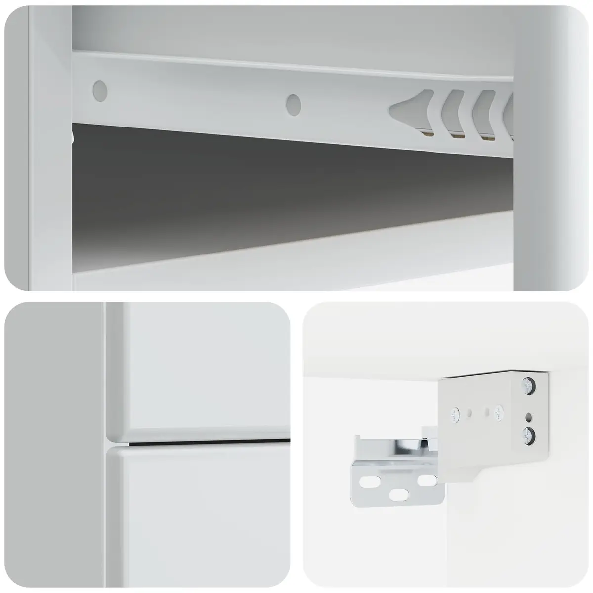 White Bedside Cabinet for Bedrooms