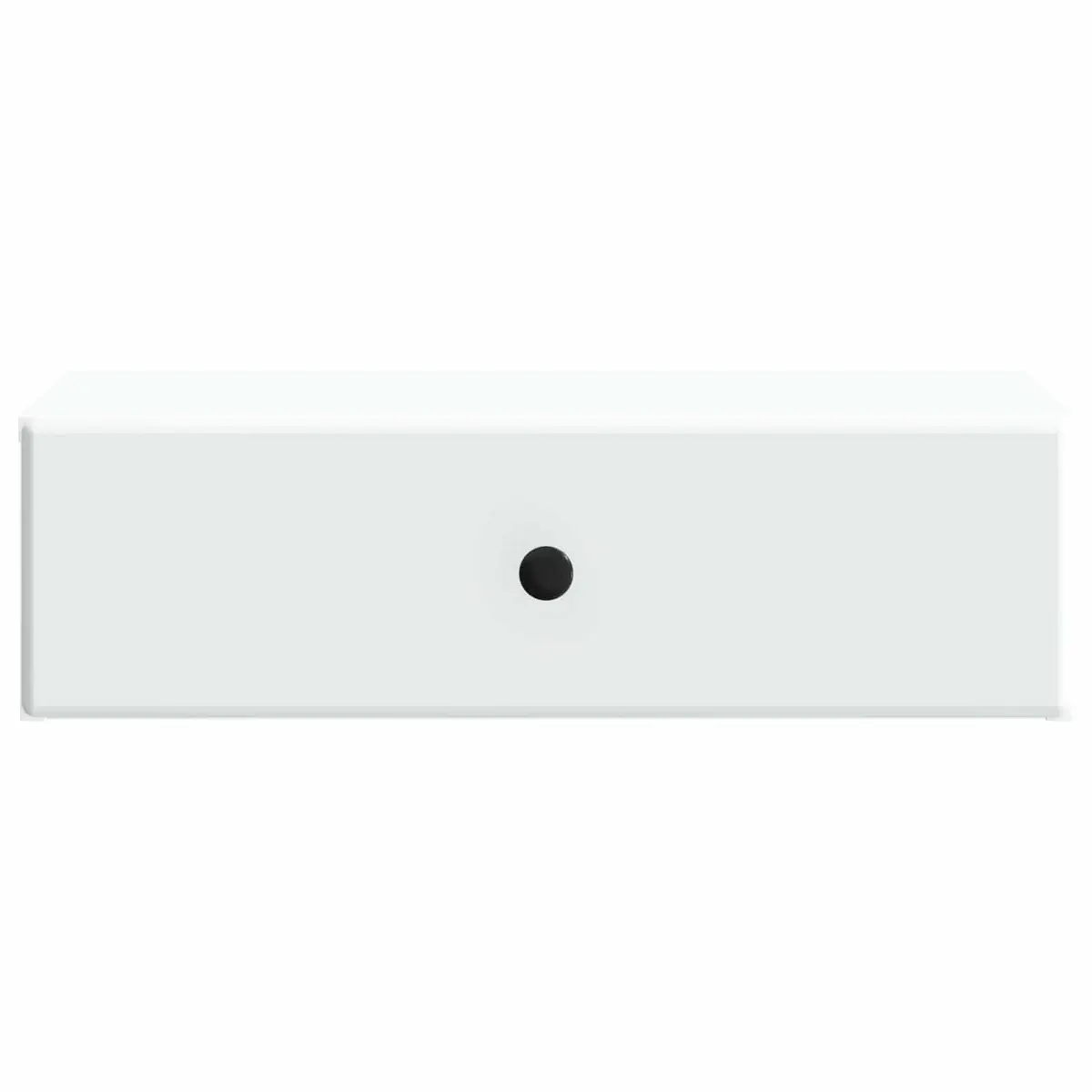 Wall-Mounted Side Table Storage Cabinet with Drawers 59 x 34.5 x 17 cm White