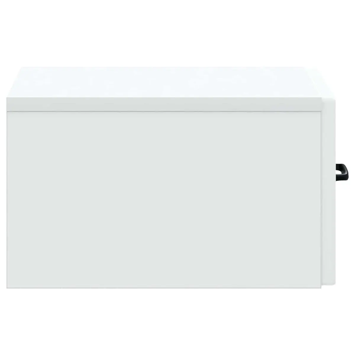 Wall-Mounted Side Table Storage Cabinet with Drawers 59 x 34.5 x 17 cm White
