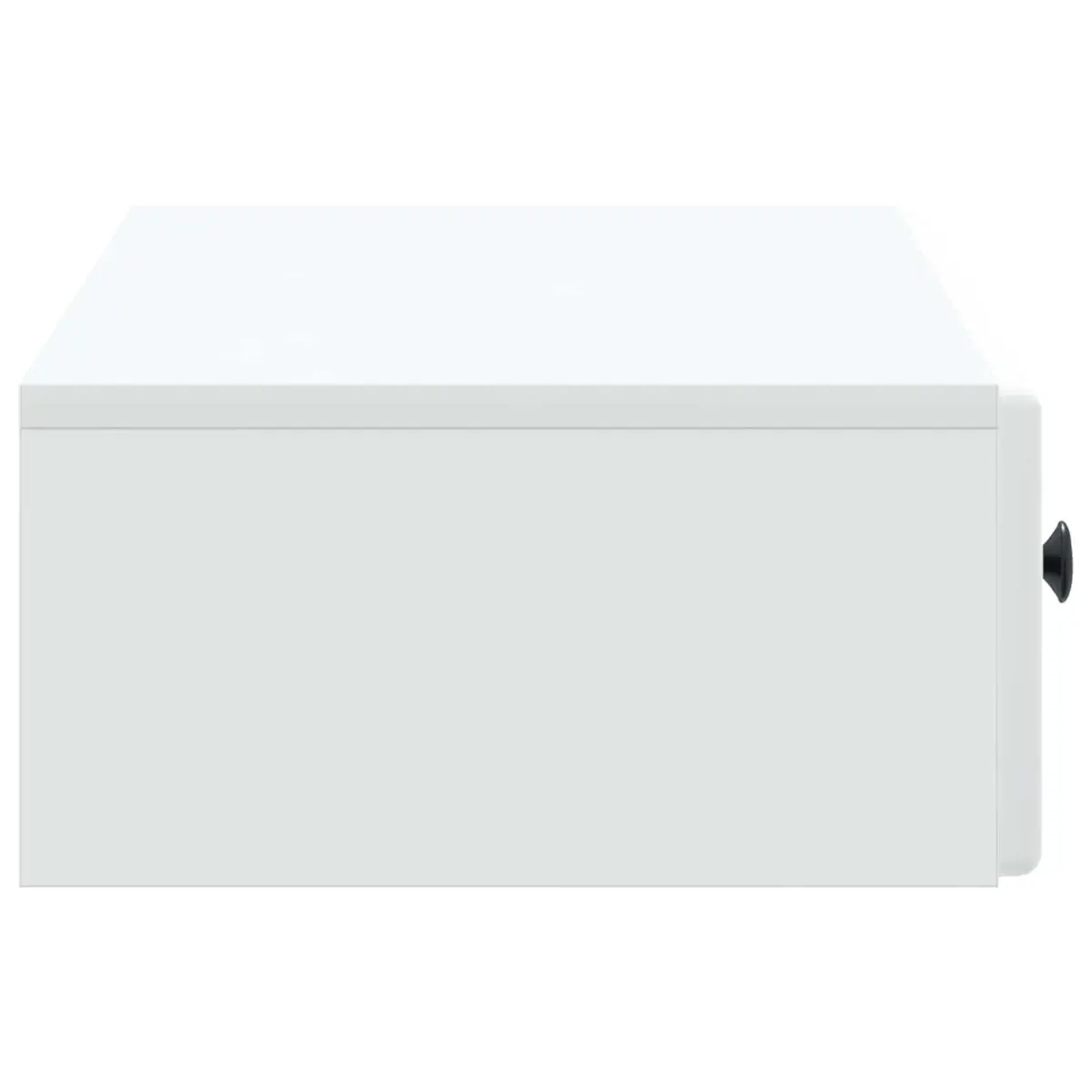Wall-Mounted Side Table Storage Cabinet with Drawers 87.5cm White