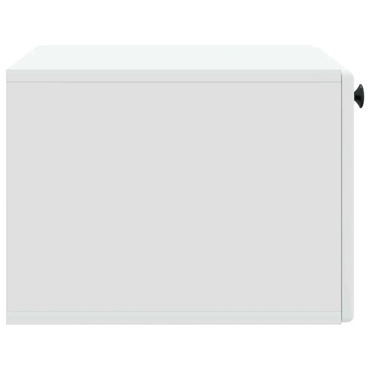 Wall-Mounted TV Cabinet White Storage Unit Living Room Media Organiser 59.5cm