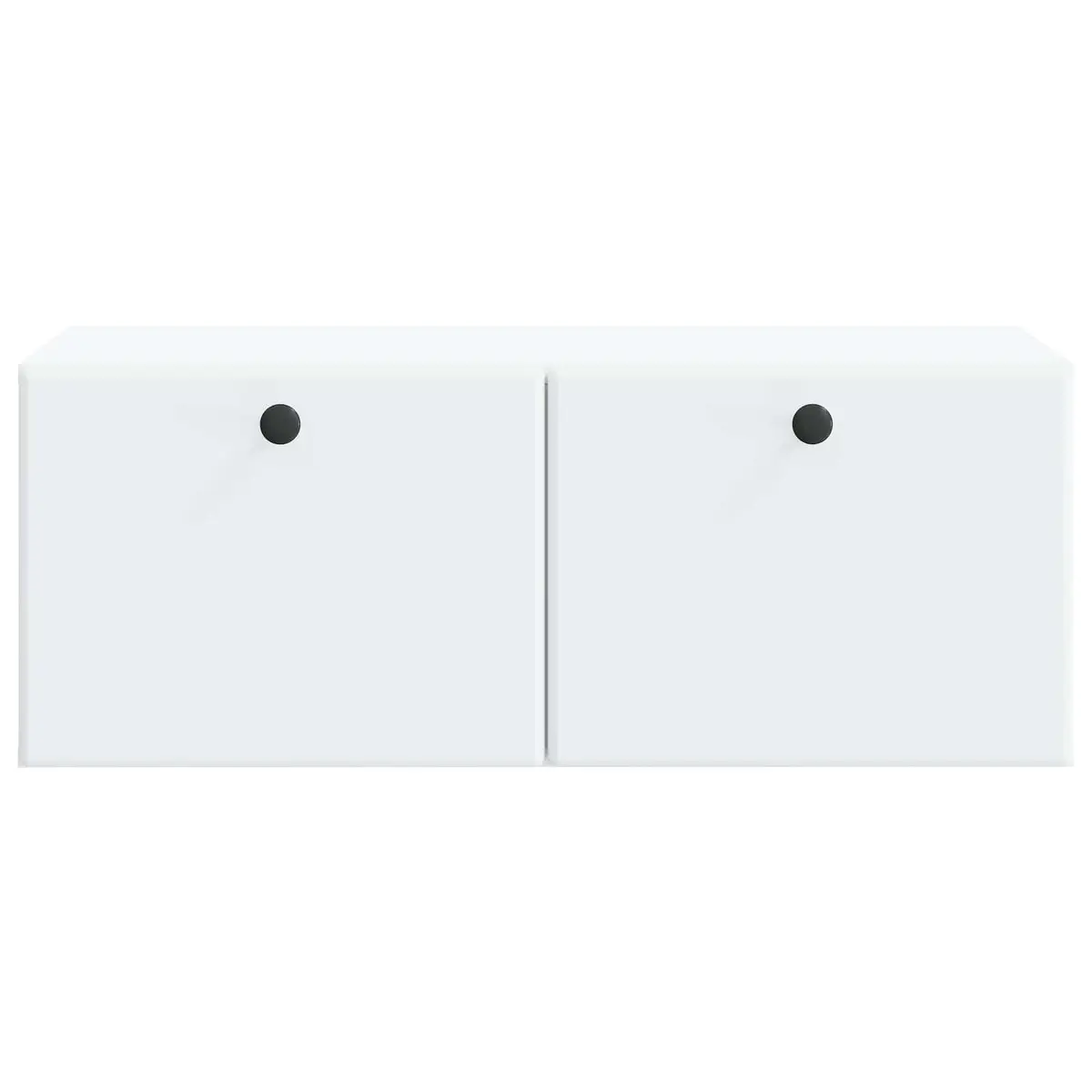 Wall-Mounted TV Cabinet in White Finish