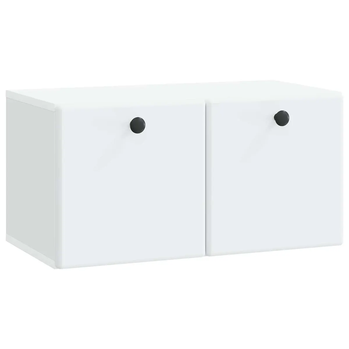 Wall-Mounted TV Cabinet Storage Unit 59.5 x 31 x 30 cm White Engineered Wood