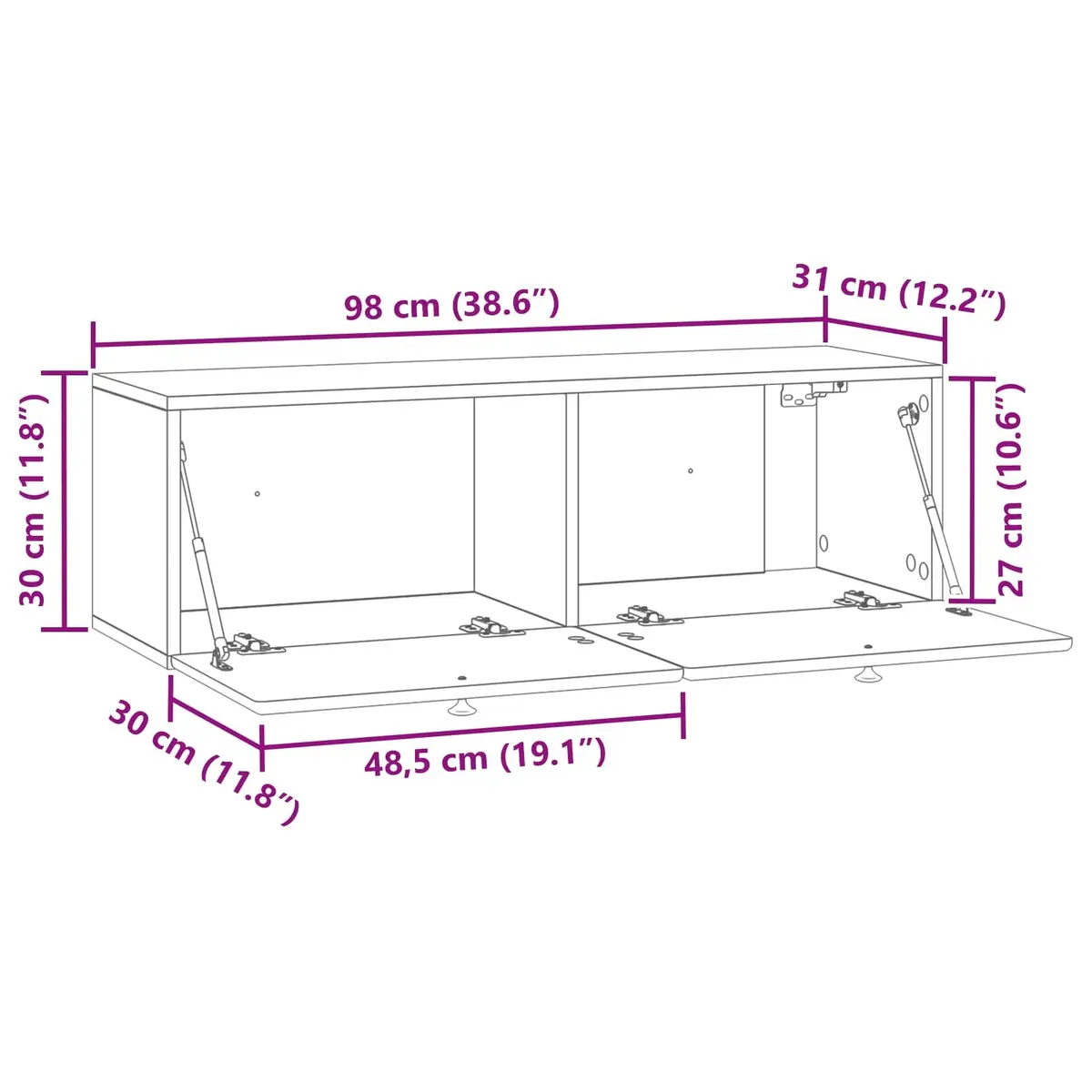 Wall-Mounted TV Cabinet