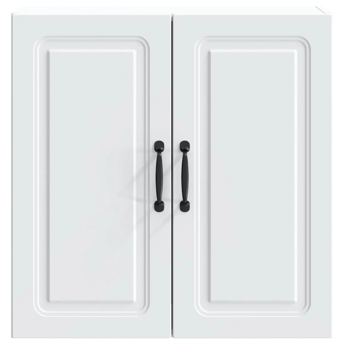 Wall-Mounted Storage Cabinet Organizer 59x31x60cm Engineered Wood White