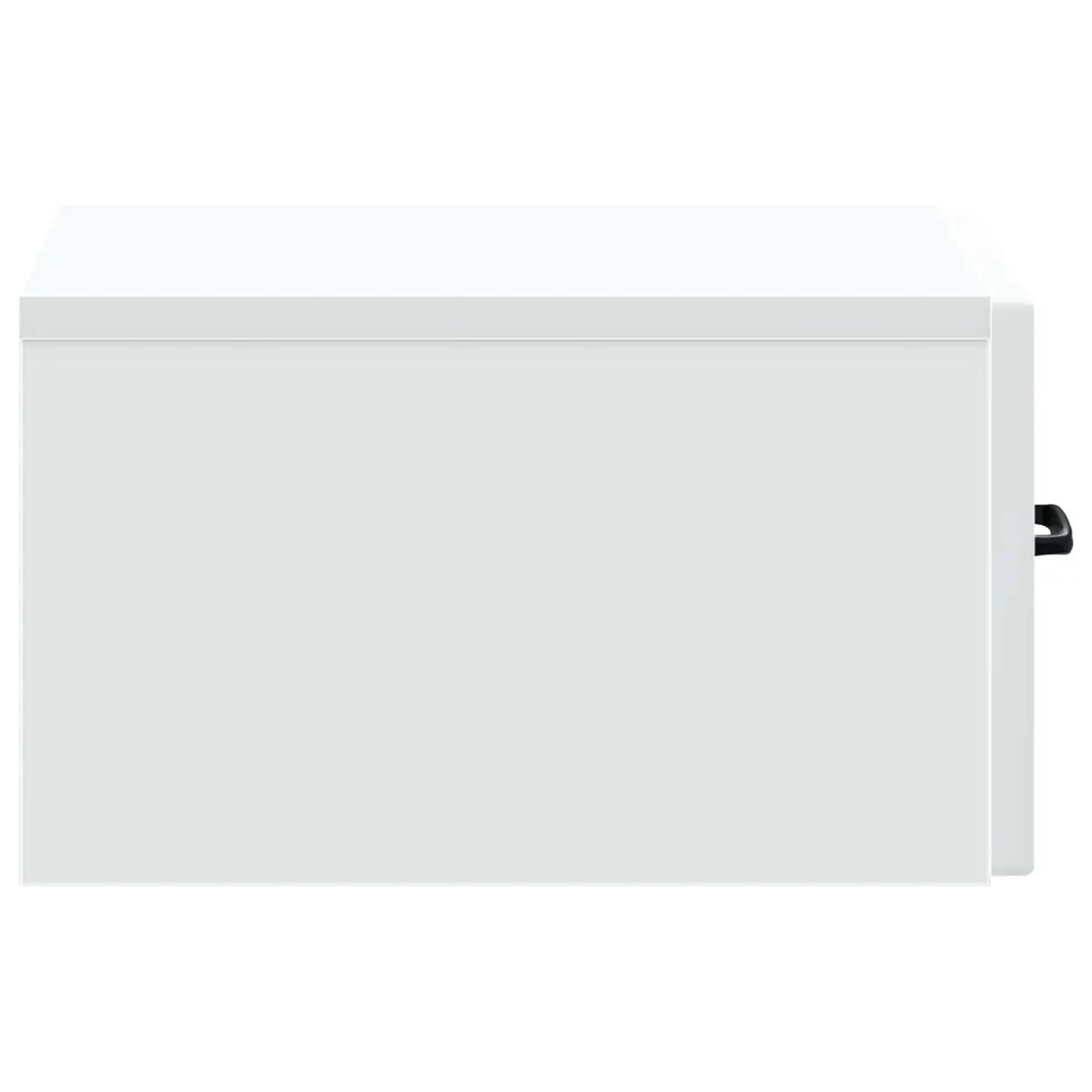 Wall-Mounted Bedside Cabinet Storage Drawer Shelf Bedroom Nightstand White
