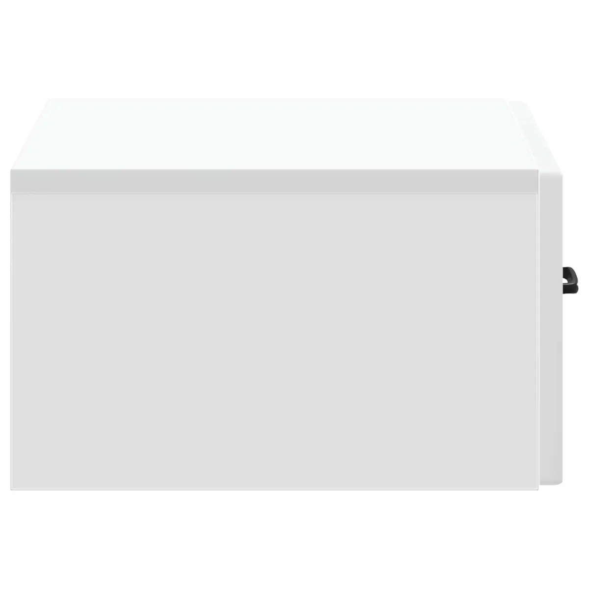 Wall-Mounted Bedside Cabinet Storage Table 49 x 34.5 x 20 White Modern