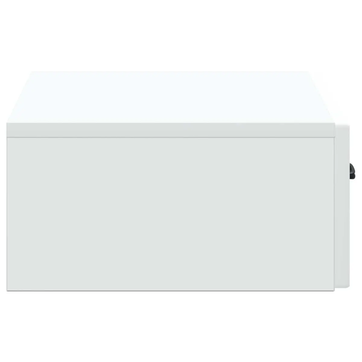 Wall-Mounted Side Table Storage Cabinet 59 x 34.5 x 17 cm White