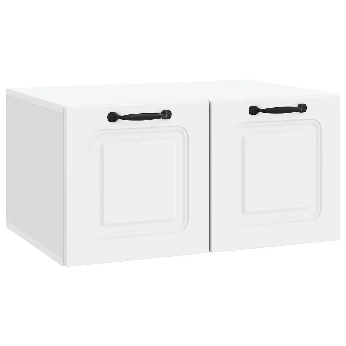 Wall-Mounted TV Cabinet White Entertainment Unit Modern Living Room Storage