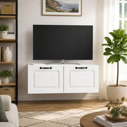 Reliable Wall-Mounted TV Cabinet in White—Value You Can Trust