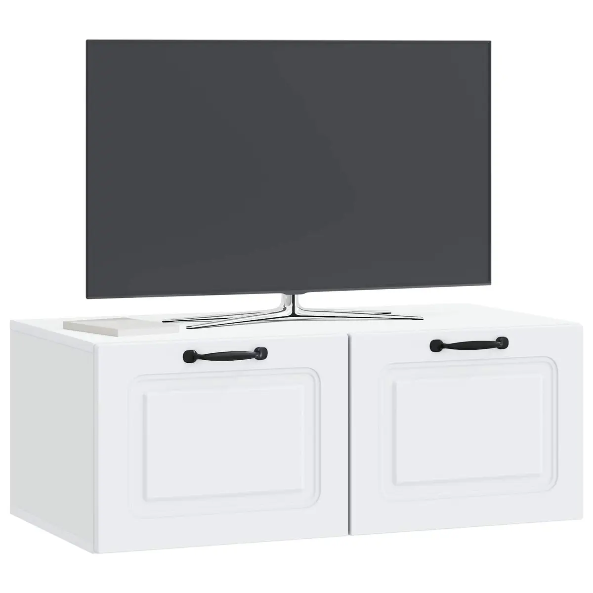 Wall-Mounted TV Cabinet Entertainment Unit Storage 78.5 x 41 White