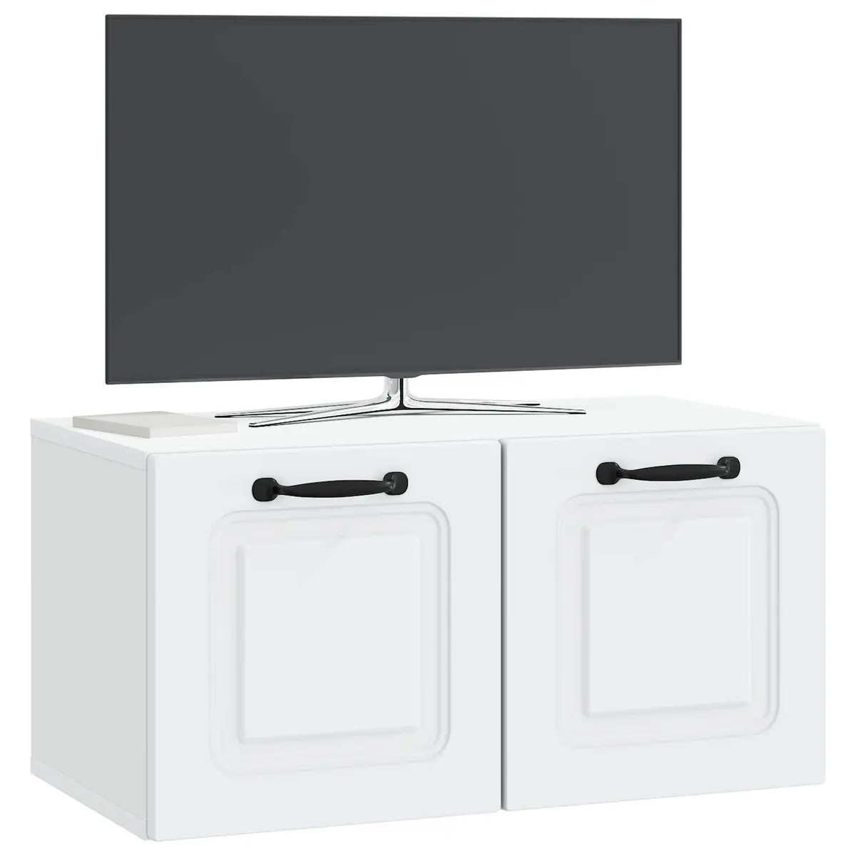 White Wall-Mounted TV Cabinet