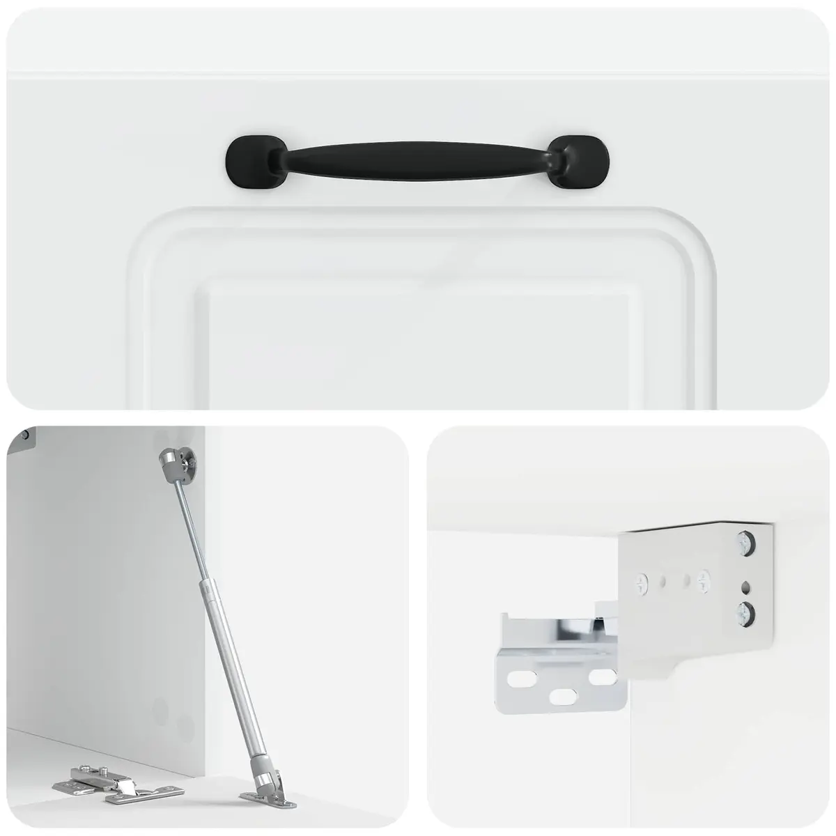 White Wall-Mounted TV Cabinet