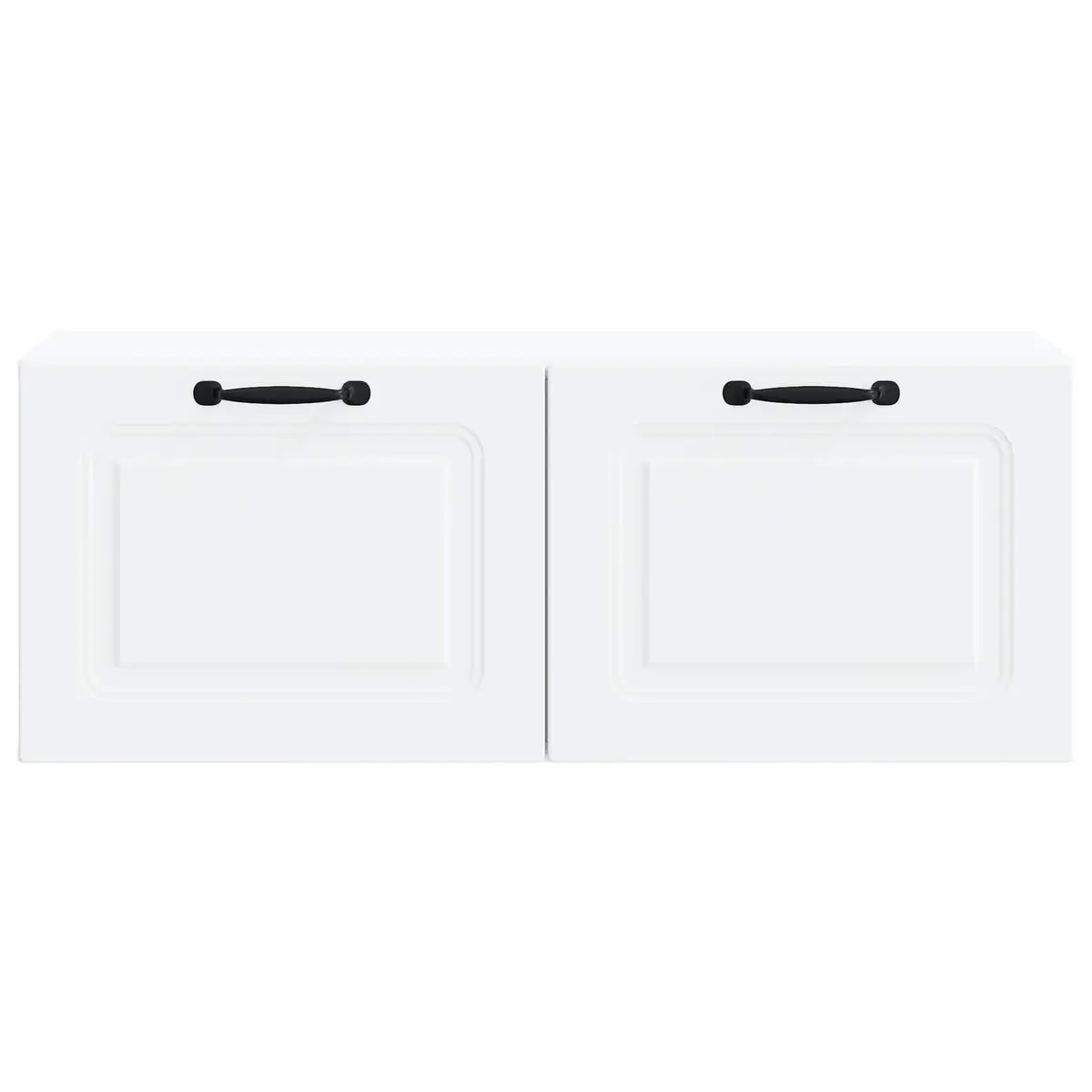 Wall-Mounted TV Cabinet Entertainment Unit Living Room Storage Shelves White