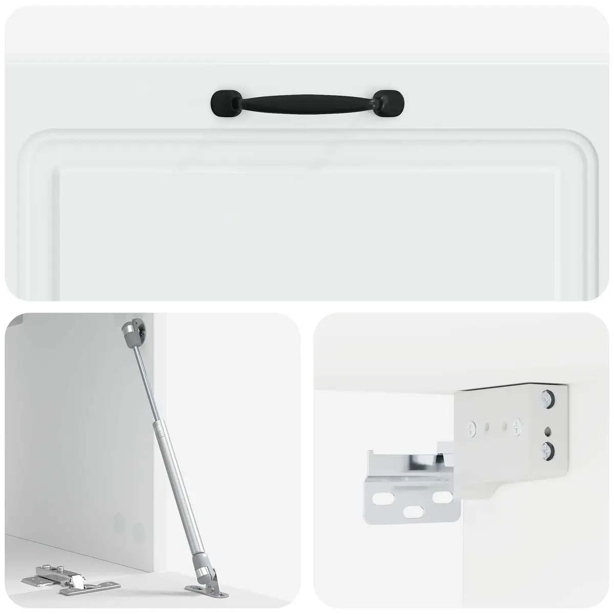 White Wall-Mounted TV Cabinet 98 x 31 x 30 cm