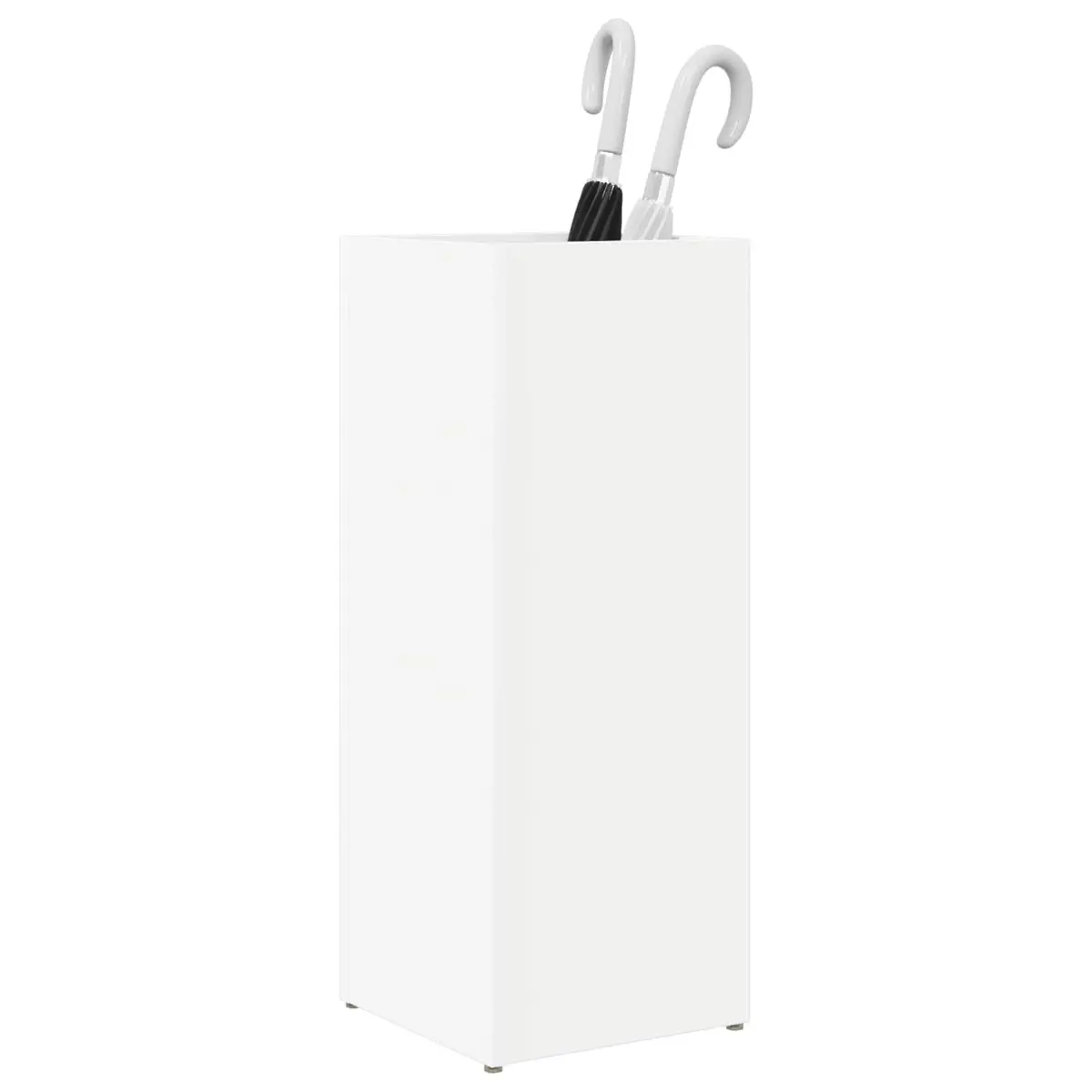 Umbrella Stand White Modern Storage Rack Entryway Hallway Organiser Engineered Wood Rectangular