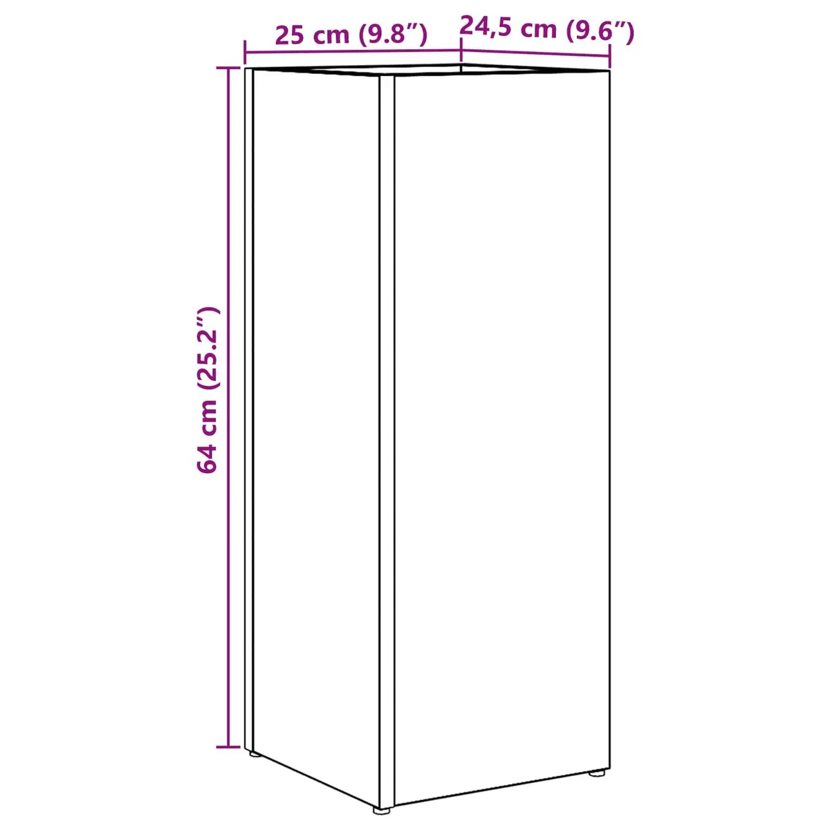 Umbrella Stand White Modern Storage Rack Entryway Hallway Organiser Engineered Wood Rectangular