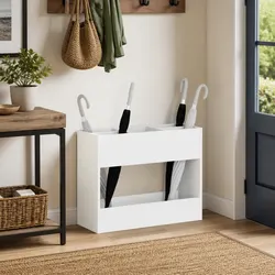 Durable White Umbrella Stand for Your Home