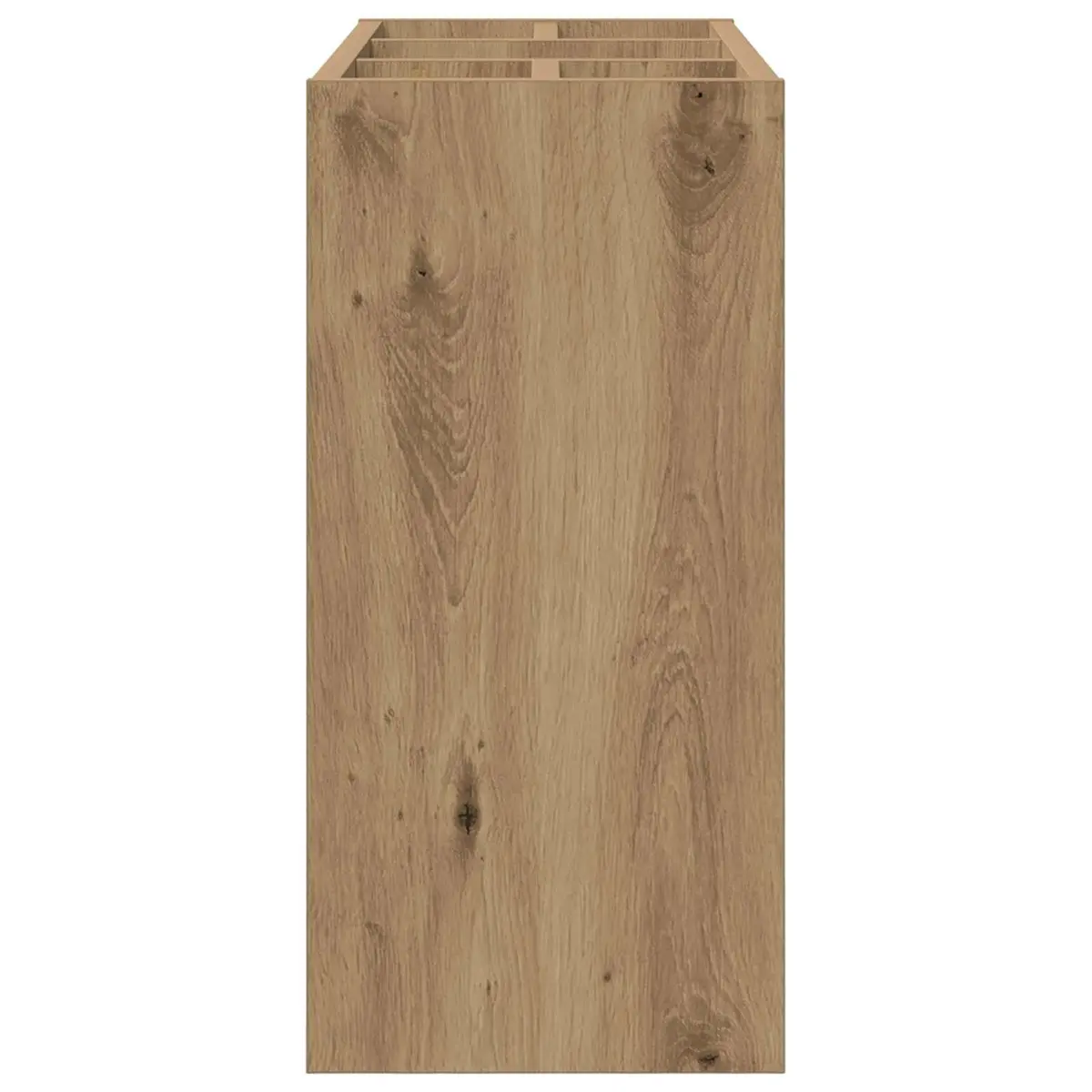Wooden Umbrella Stand Storage Rack Entryway Hallway Brown Engineered Wood