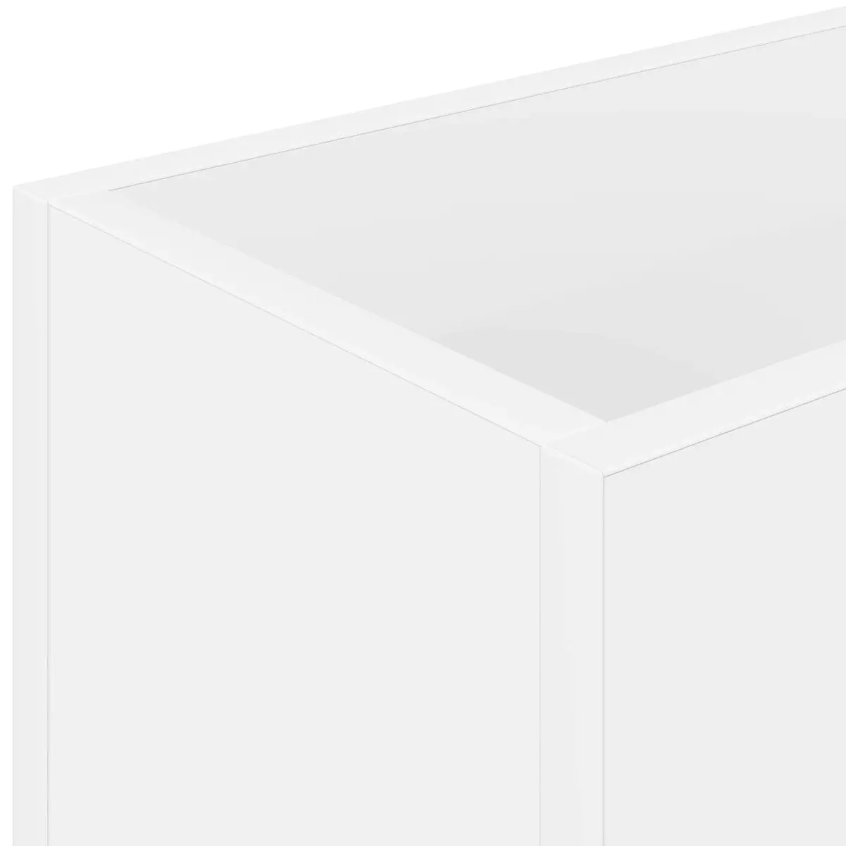 Umbrella Stand White Rectangular Storage Rack Home Organization 40 x 20 x 55.5 cm